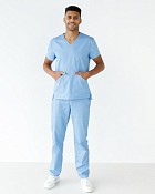 Медичний костюм чоловічий Мілан блакитний